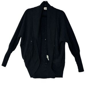Aritzia Wilfred‎ Diderot Cardigan Women Medium Black Open-Front Sweater Lounge